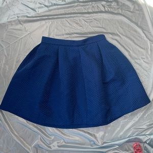 FOREVER21 CUPCAKE BLUE TEXTURE SKIRT SIZE MEDIUM